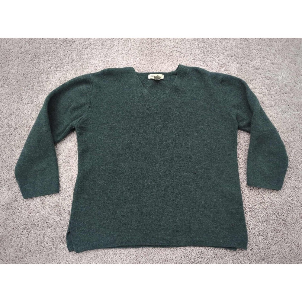 Vintage Eddie Bauer Sweater Women Small Petites 100% Merino Wool Made in UK  Y2K
